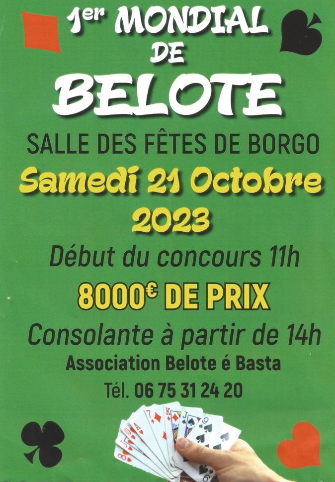 « Belote é Basta » organise le 1er Mondial de belote à Borgu « Belote é Basta » organise le 1er Mondial de belote à Borgu