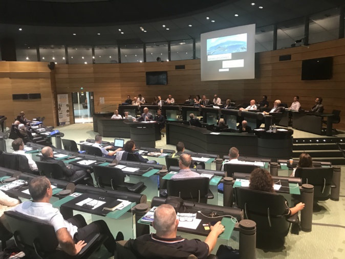 La conférence a eu lieu dans la salle Jean-Leccia, dans les locaux bastiais de la Collectivité de Corse.