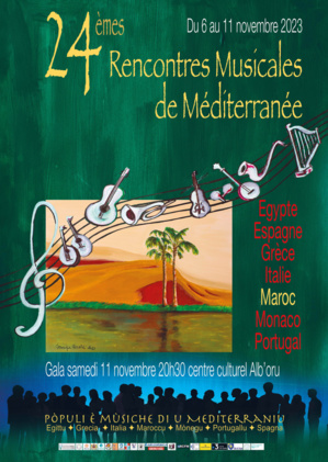 Corse : 7 pays,150 musiciens et 35 concerts pour les 24ème édition des Rencontres Musicales de Méditerranée