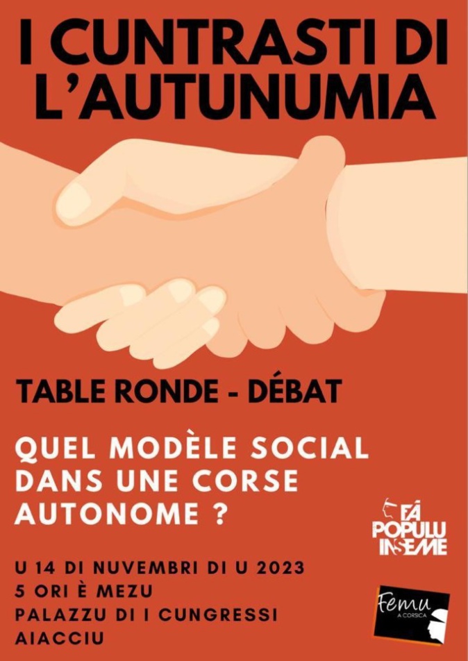Femu a Corsica organise “I Cuntrasti di l’Autunumia” sur le thème du social