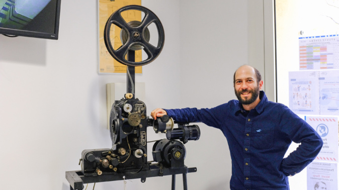JP attend les spectateurs du cinéma Espagnol au Studio © LH
