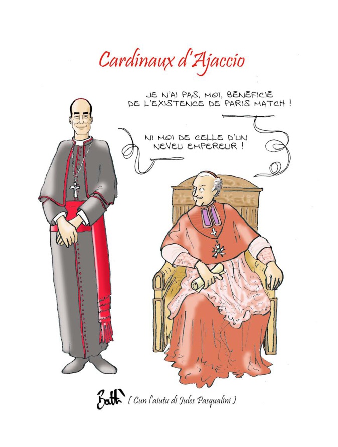 Le dessin de Battì : Cardinaux d'Ajaccio Le dessin de Battì : Cardinaux d'Ajaccio