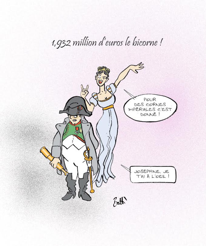 Le dessin de Battì : bicorne impérial Le dessin de Battì : bicorne impérial
