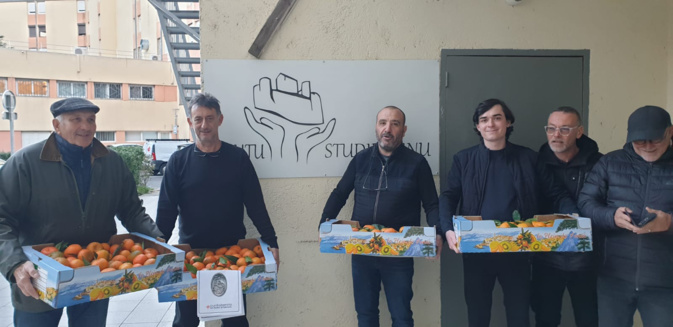 Les confrères avec le président du CROUS