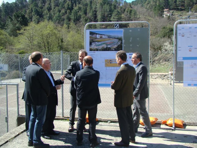 Ghisoni : Pose de la première pierre de la station d'épuration à macrophytes Ghisoni : Pose de la première pierre de la station d'épuration à macrophytes