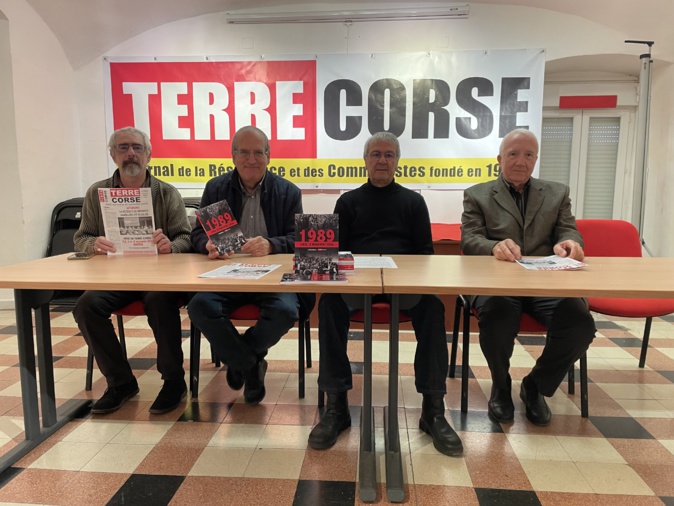 Pascal Rossi, Christian Peri, Michel Stefani et Francis Riolacci ont présenté la 62ème édition de la Fête de Terre Corse.