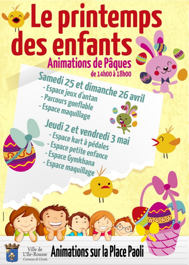 Des animations gratuites pour les enfants à L'Ile-Rousse Des animations gratuites pour les enfants à L'Ile-Rousse