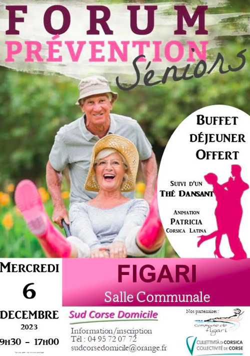 Forum prévention sénior à Figari : Sud Corse Domicile vous invite à une journée bien-être