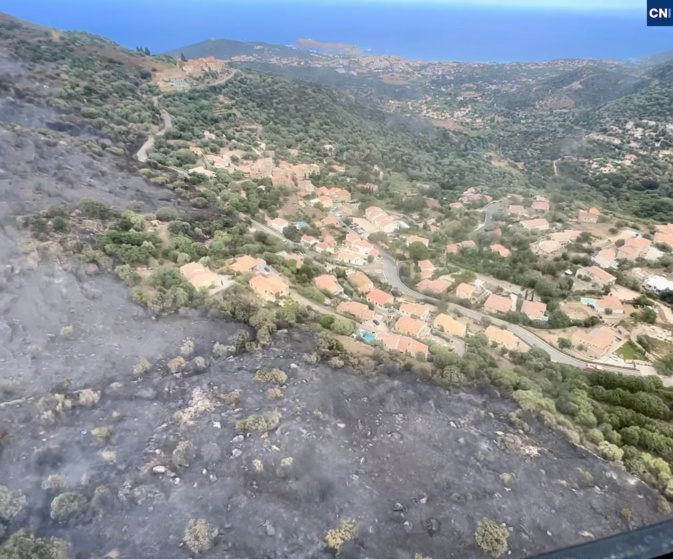  Santa-Reparata-di-Balagna : chute de rochers sur Palmentu, 