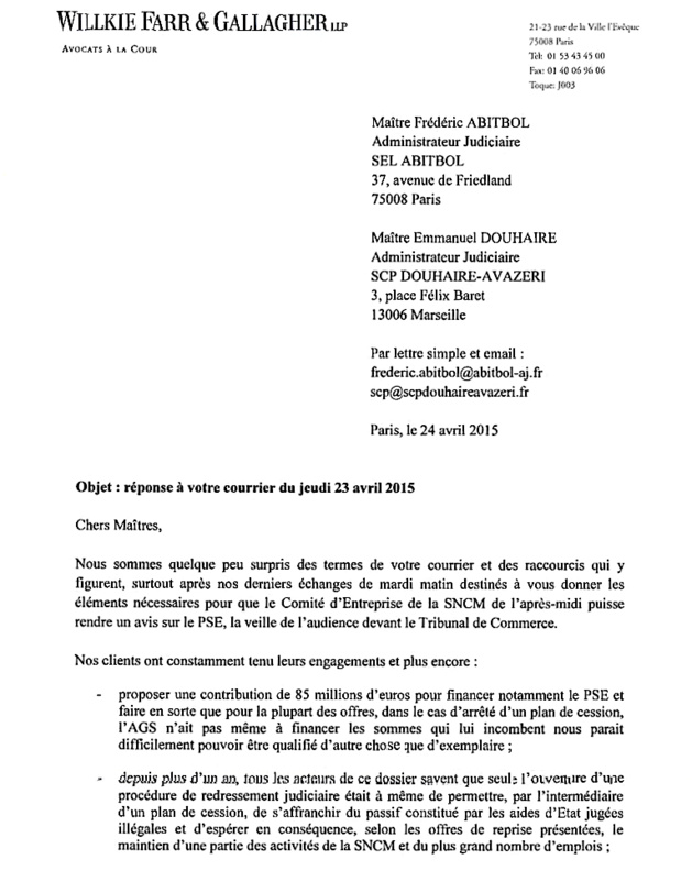 SNCM : Rien ne va plus entre actionnaires et administrateurs judiciaires SNCM : Rien ne va plus entre actionnaires et administrateurs judiciaires