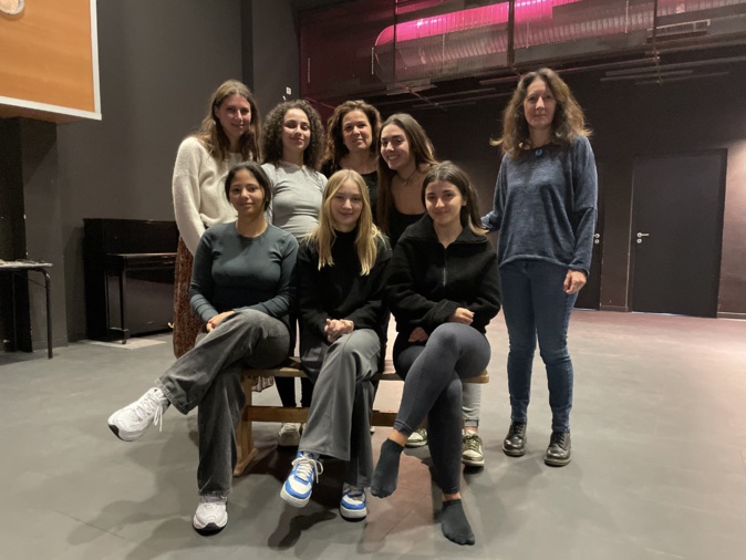 La pièce "Ces filles-là" présentée ce lundi au lycée Giocante de Casabianca à Bastia..