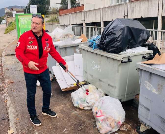 François Filoni a tenu à pointer du doigt les incivilités et notamment l'échec en matière de tri de déchets ce mercredi à Mezzavia.
