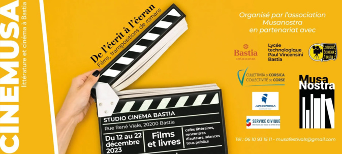 ​Bastia : « Du texte à l’image », nouvelle édition de Cinemusa jusqu’au 22 décembre