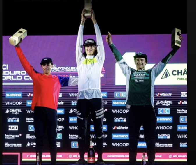Lisandru Bertini, le jeune corse, a été sacré champion du monde U21 de VTT Enduro (credit photo Instagram de Lisandru Bertini)