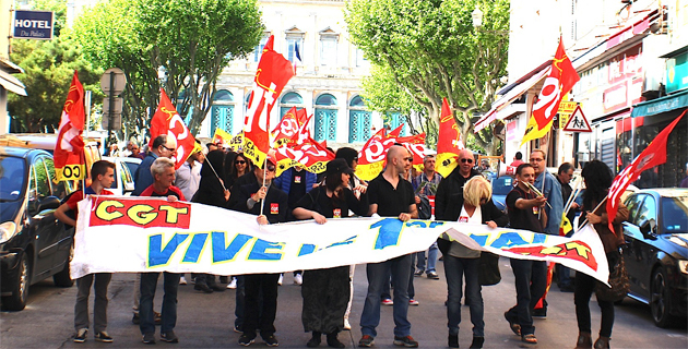 1er-Mai : 300 personnes défilent à Bastia avec la CGT