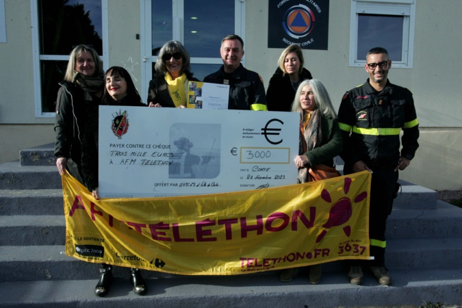 Corte : 3 000 euros récoltés pour le Téléthon Corte : 3 000 euros récoltés pour le Téléthon