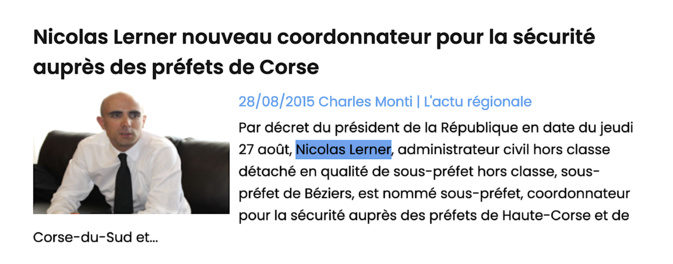 Nicolas Lerner, spécialiste de la sécurité intérieure française passé par la Corse, prend la tête de la DGSE