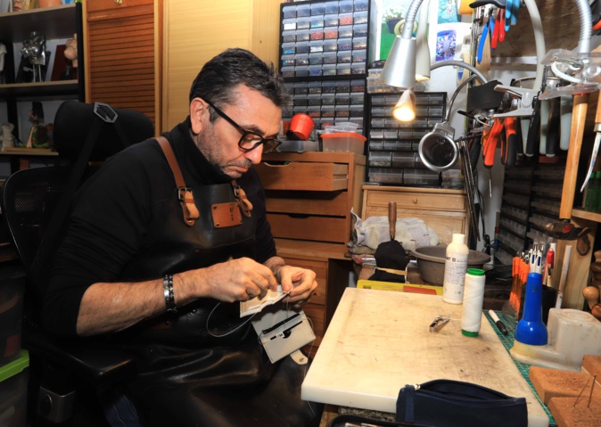 Daniel Gualandi dans son atelier Daniel Gualandi dans son atelier