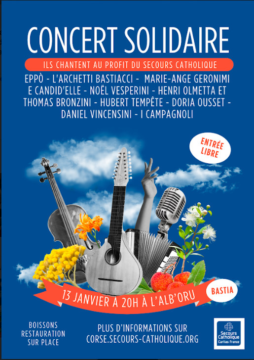 Bastia : Un concert solidaire pour le Secours Catholique