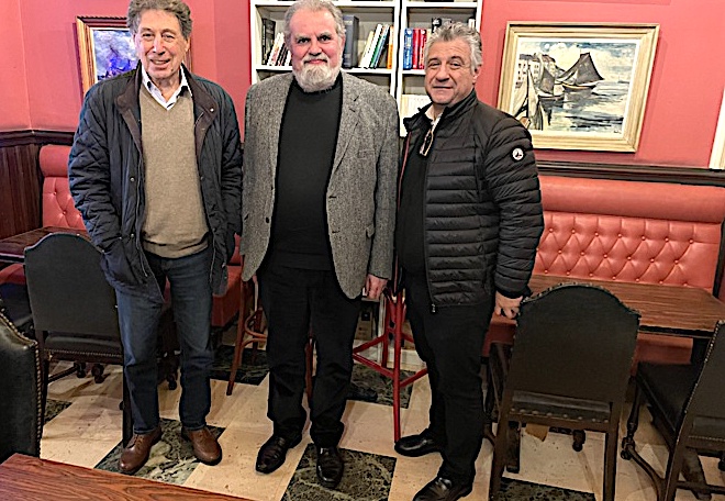 De passage à Bastia, Pierre Mollier a revu Emile Zuccarelli et Jean-François Paoli du Parti Radical.