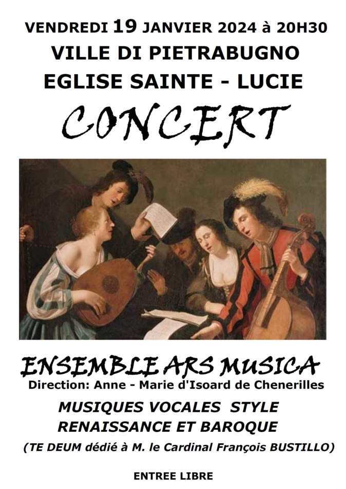 Ville di Pietrabugno : Concert classique en l’église Sainte-Lucie