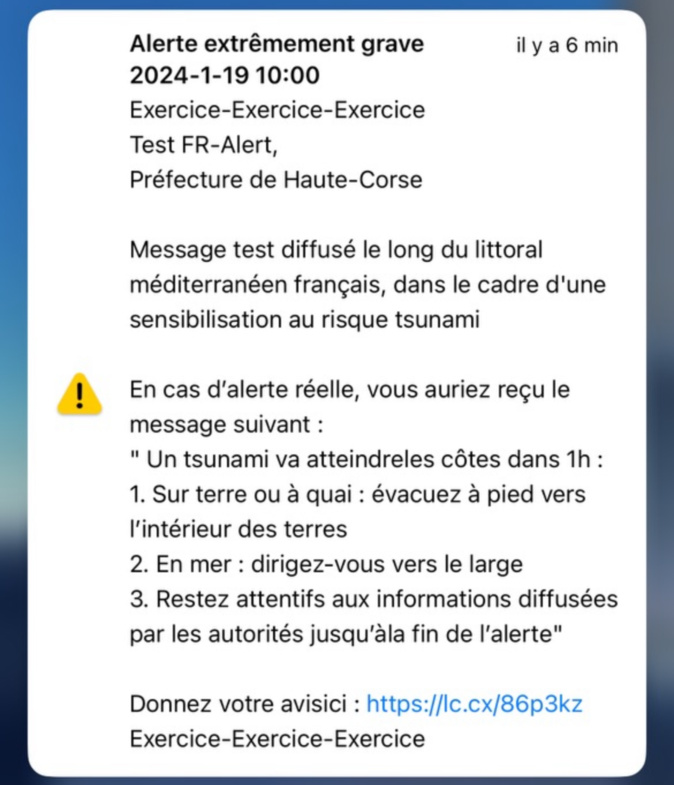 "Alerte extrêmement grave" : pourquoi vous avez reçu une alerte tsunami stridente par SMS ?
