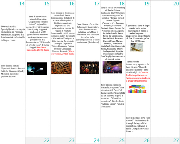 Festa di a lingua corsa in Bastia Festa di a lingua corsa in Bastia