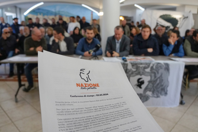 Communiqué et conférence de presse de Nazione à L'Ostella © LH