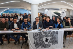 Les leaders de Nazione étaient réunis pour prendre la parole © LH Les leaders de Nazione étaient réunis pour prendre la parole © LH