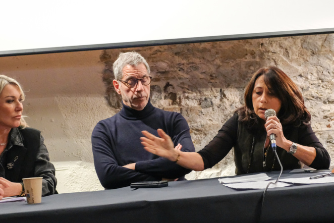 Véronique Calendini a fait le "constat amer" des poncifs sur Bastia © LH Véronique Calendini a fait le "constat amer" des poncifs sur Bastia © LH