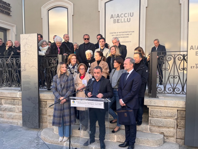 Stéphane Sbraggia, le Maire d'Ajaccio, a inauguré le Centre d'interprétation de l'architecture et du patrimoine de la Ville.