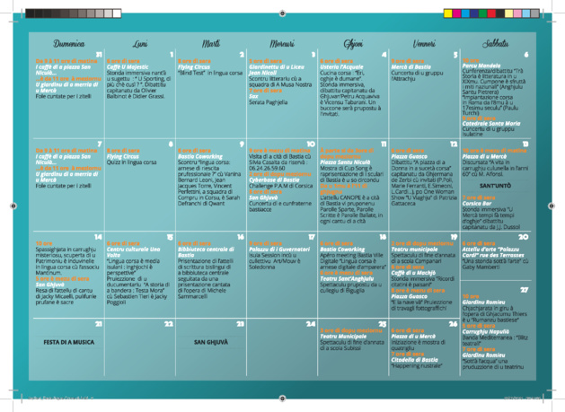 Festa di a lingua corsa in Bastia : Tout le programme Festa di a lingua corsa in Bastia : Tout le programme