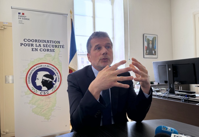 Le nouveau coordonnateur de la sécurité en Corse, Arnaud Vieules, a affiché ses priorités d'action au cours de sa première rencontre avec la presse insulaire.