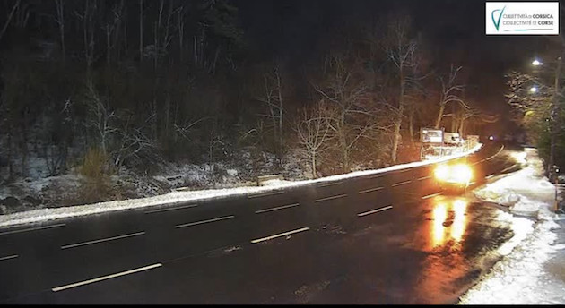 Mauvais temps : Première neige à Vizzavona
