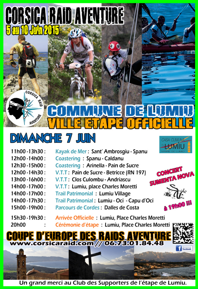 Lumio à l'heure du Corsica Raid Aventure 2015 Lumio à l'heure du Corsica Raid Aventure 2015