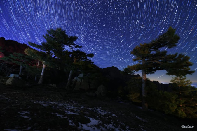 La photo du jour : le col de Bavella dans la nuit d'hiver