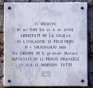 Mimoria di u Fium'Orbu : Pour ne pas oublier le 6 Juin 1808 Mimoria di u Fium'Orbu : Pour ne pas oublier le 6 Juin 1808