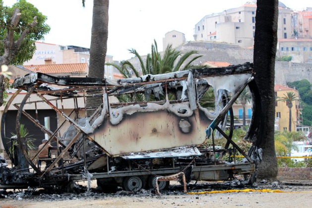A Calvi un manège pour enfants détruit par un incendie A Calvi un manège pour enfants détruit par un incendie