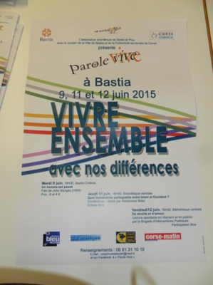 Bastia : "Vivre ensemble avec nos différences" Bastia : "Vivre ensemble avec nos différences"