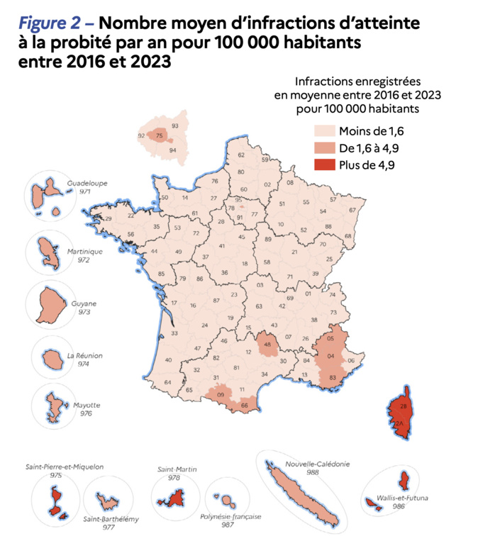 Corruption, trafic d’influence, favoritisme : La Corse parmi les territoires français les plus touchés