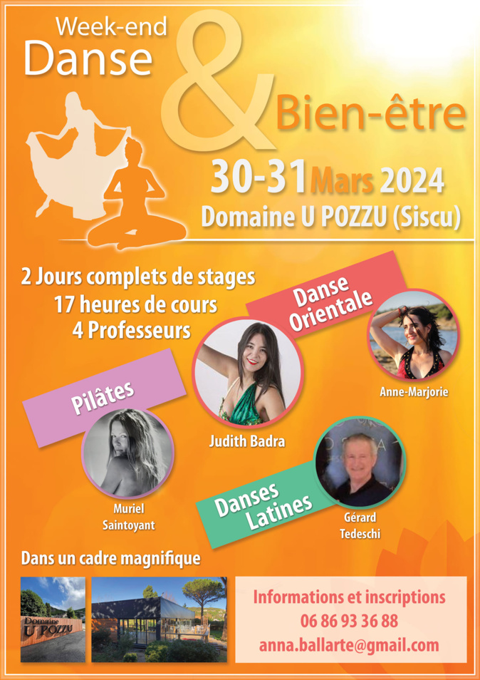 Sisco : Un week-end immersif danse et pilâtes Sisco : Un week-end immersif danse et pilâtes