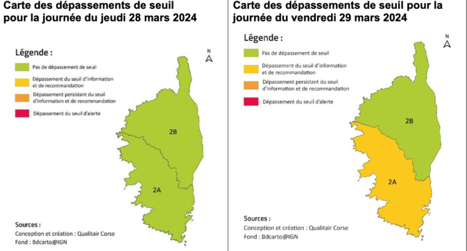 Qualité de l'air : la Corse-du-Sud concernée par un épisode de pollution