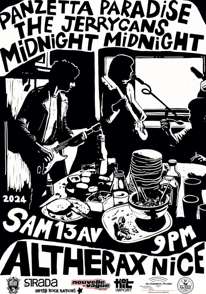 Le Garage rock corse débarque à Nice : Une soirée explosive le 13 Avril à l'Altherax 