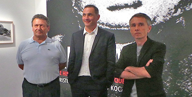 Gérard Koch (à gauche), Gilles Simeoni, Christian Buffa