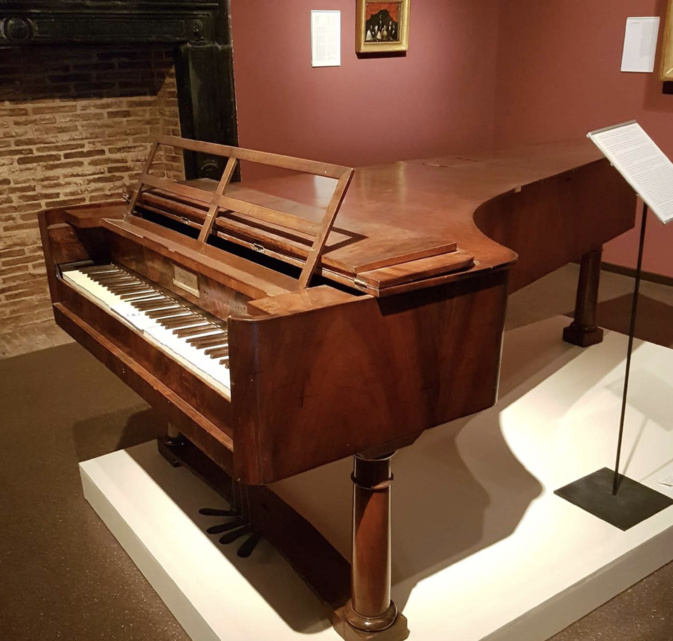 Pianoforte Conrad Graf exposé © Musée de Bastia Pianoforte Conrad Graf exposé © Musée de Bastia