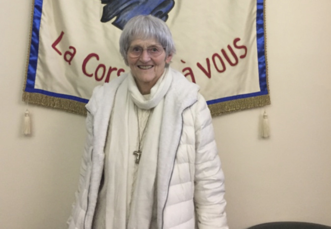 Soeur Bernadette Moriau, 70ème et derniere (2018) miraculée de Lourdes.. Photo Philippe JAMMES