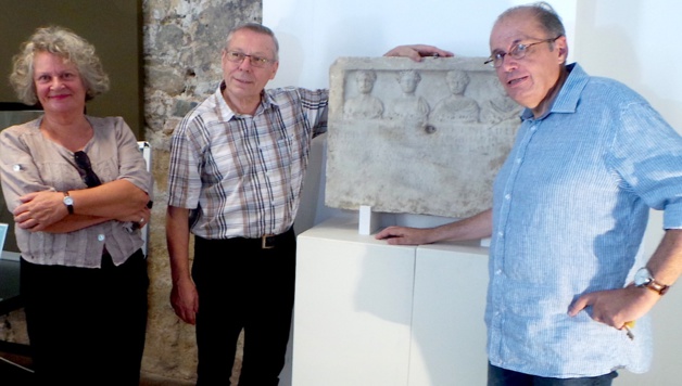 Musée de Bastia : La pierre de Meria et la stèle funéraire romaine de Luri