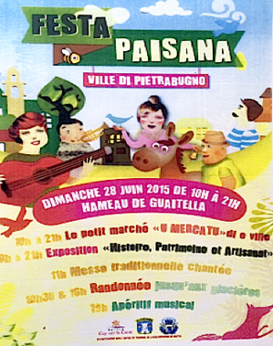 « Festa Paisana» : La quatrième édition, dimanche, à Ville di Pietrabugno « Festa Paisana» : La quatrième édition, dimanche, à Ville di Pietrabugno