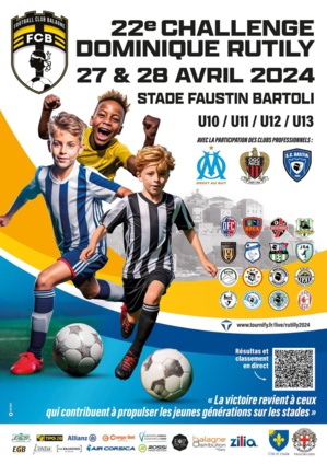 22e Challenge Dominique-Rutily à Calvi  : la grande fête des jeunes footballeurs du 27 au 28 avril