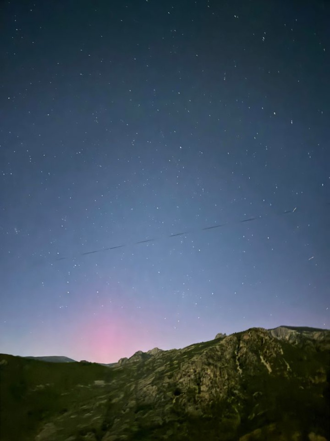 Une aurore boréale observée dans le ciel corse Une aurore boréale observée dans le ciel corse